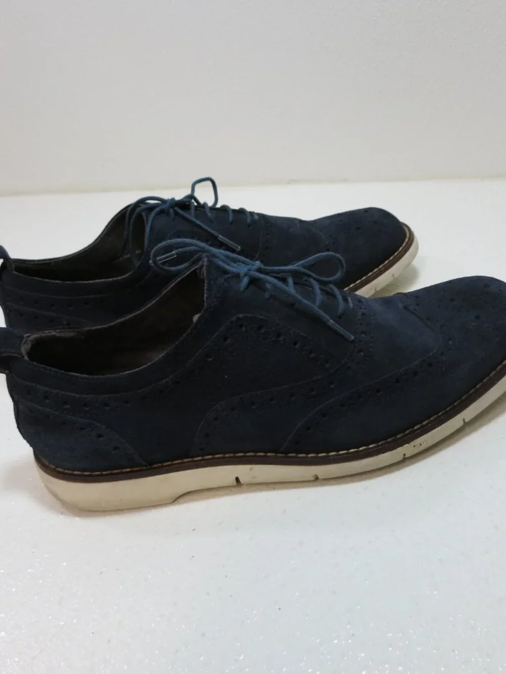 Black Brown 1826 Suede Brogue Leather Casual Dress Oxfords Shoes Footwear 8.5 M